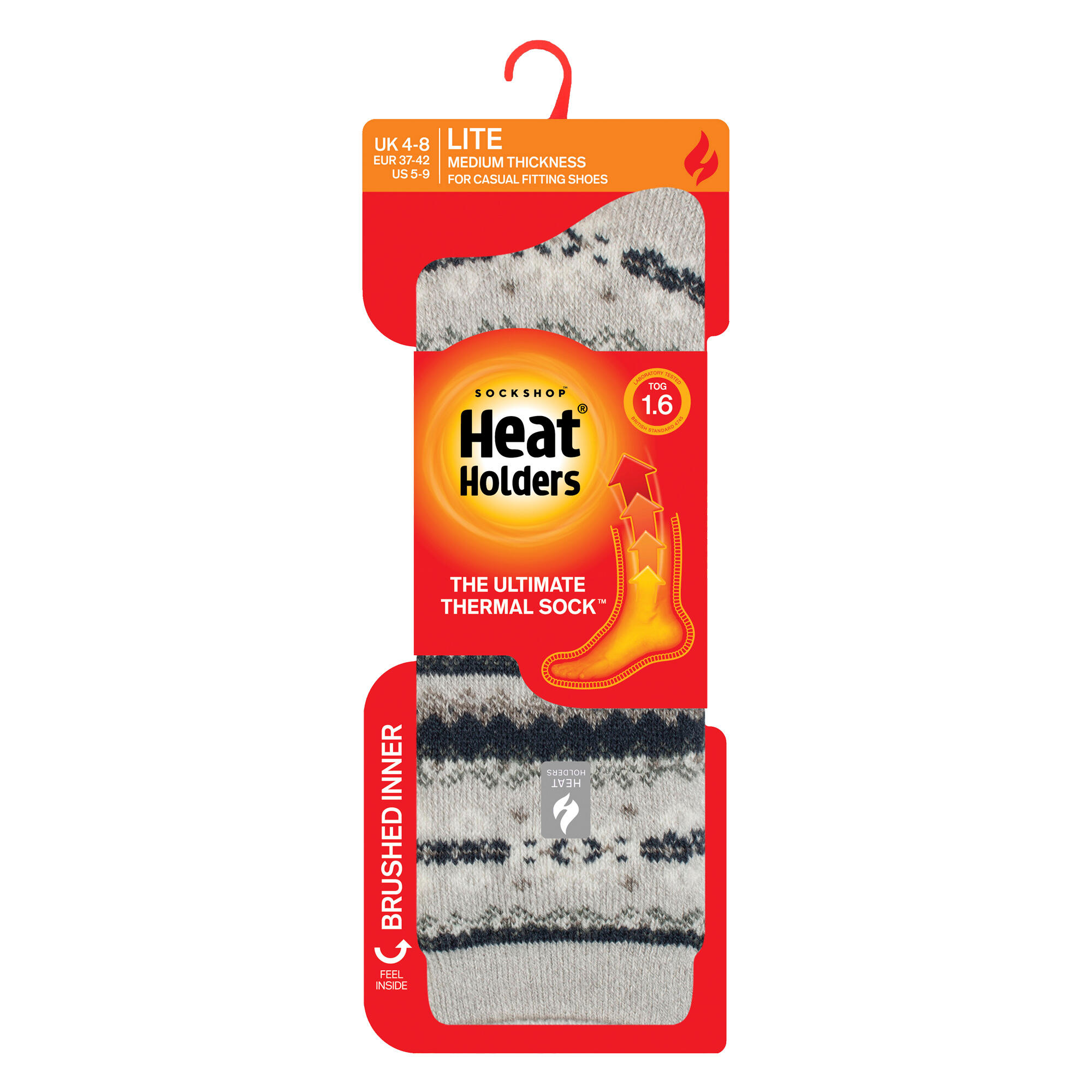 Gemusterte Thermal Lite-Socken für Damen 2/6