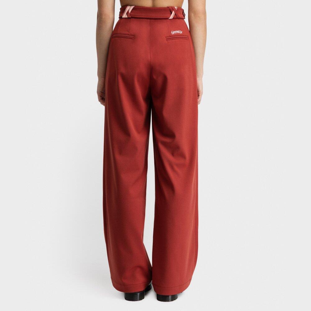 Damen weite bundfaltenhose Aker-W Cherry Rot 6/6