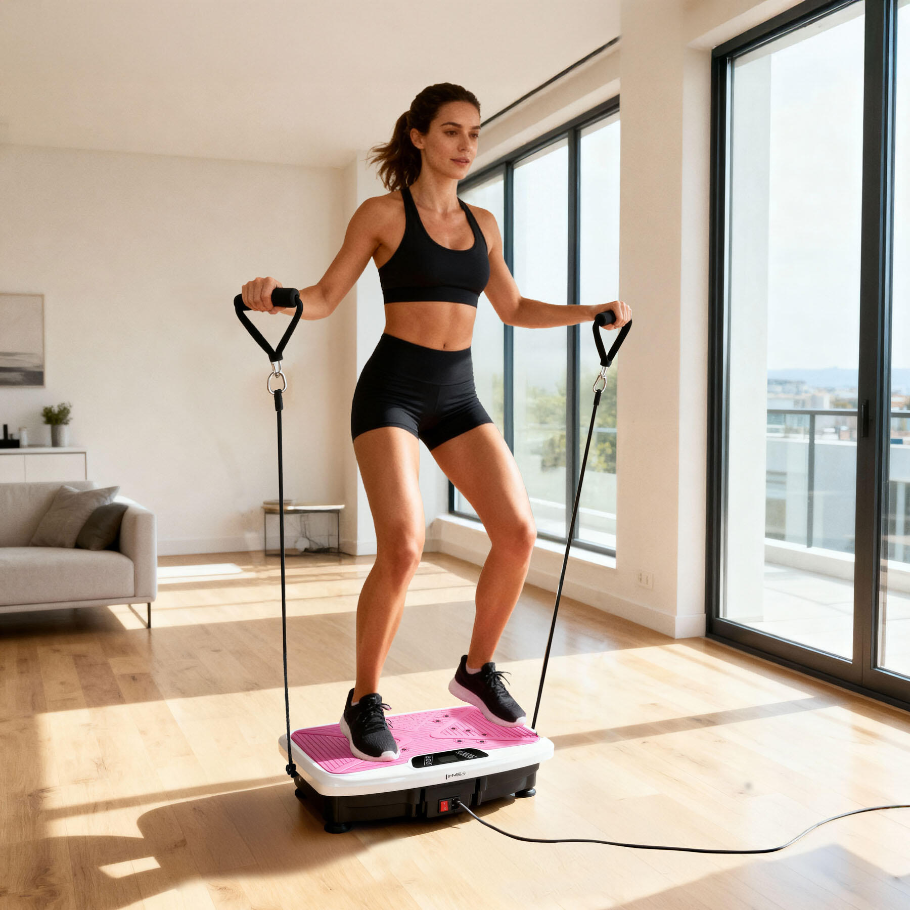Plateforme vibrante avec bandes d'entraînement SVP45 HMS 3/7