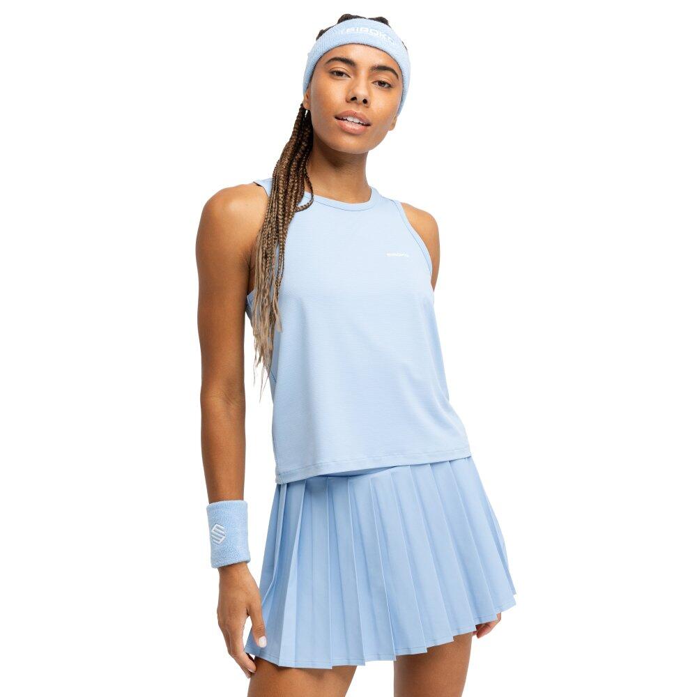 Siroko - Débardeur De Tennis Femme Match Light Blue Bleu - Sous Maillot Sans Manche - Bleu - Decathlon