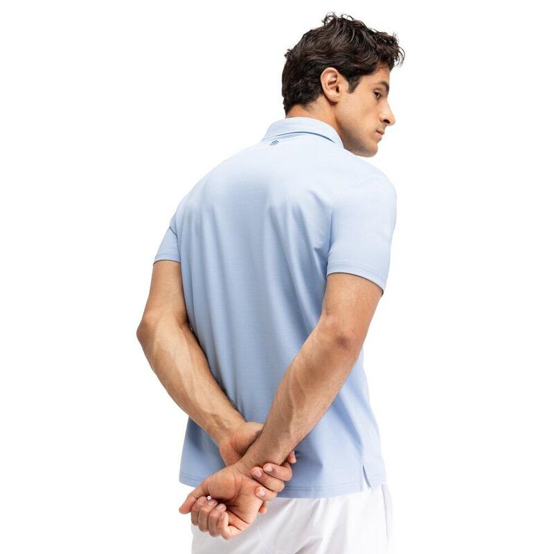 Polo piqué bărbați Slice Light Blue Albastru