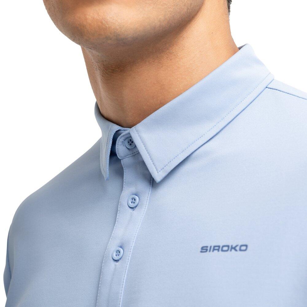 Herren Tennis -poloshirt Slice Light Blue Blau 4/7