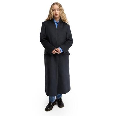 Damen langer wollmantel Glencoe-W Black Schwarz