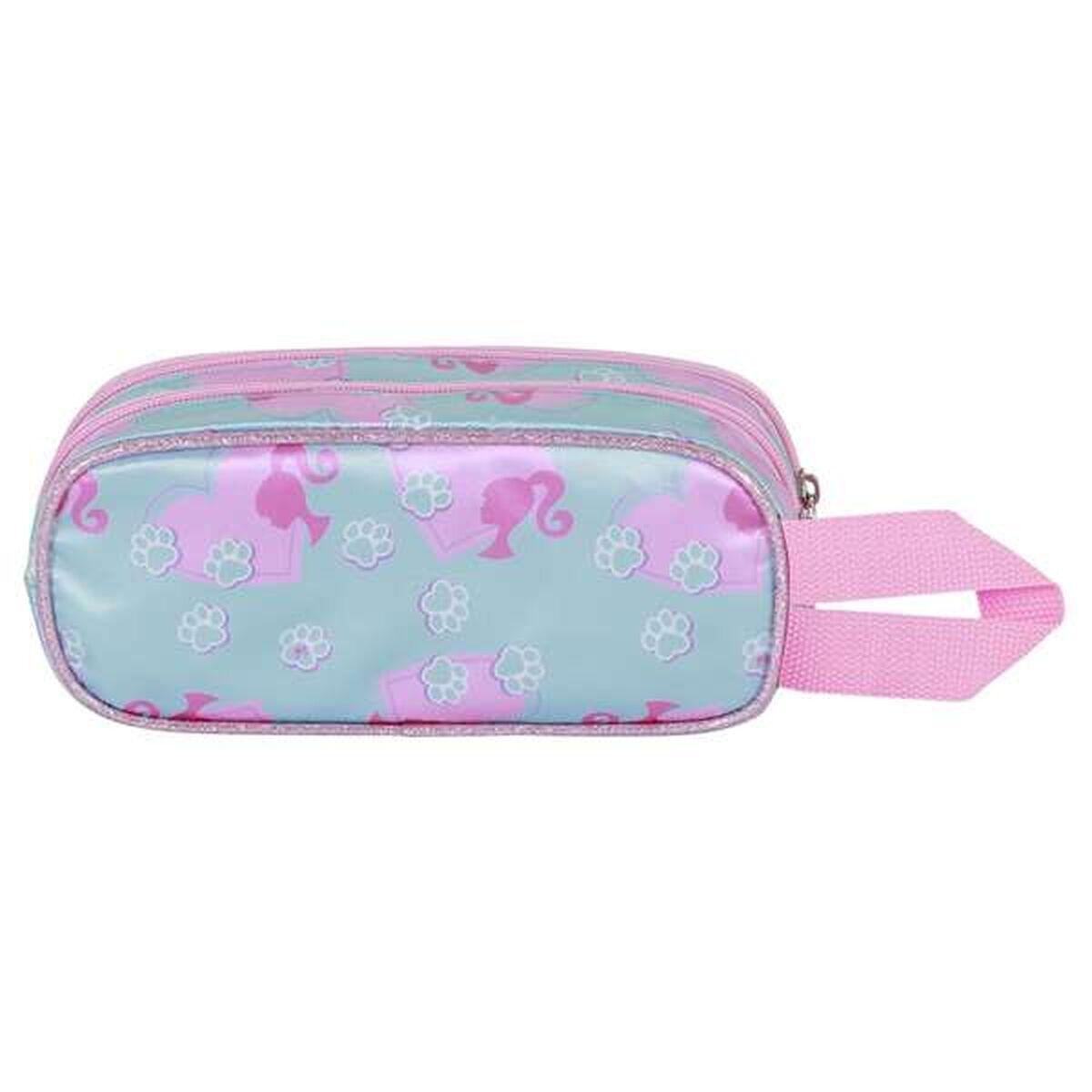 Trousse Fourre-Tout Double BARBIE Rose 4/4