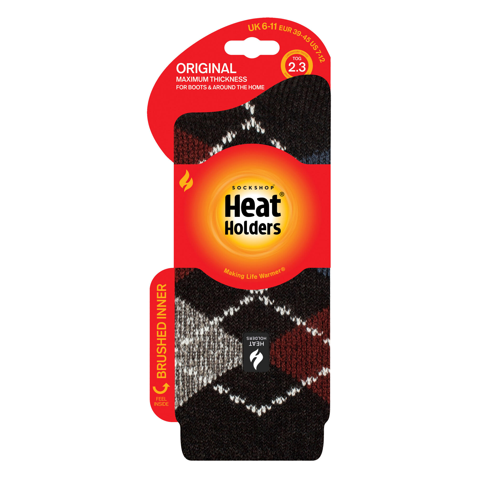Chaussettes thermiques Jacquard pour hommes pour l'hiver 2/4