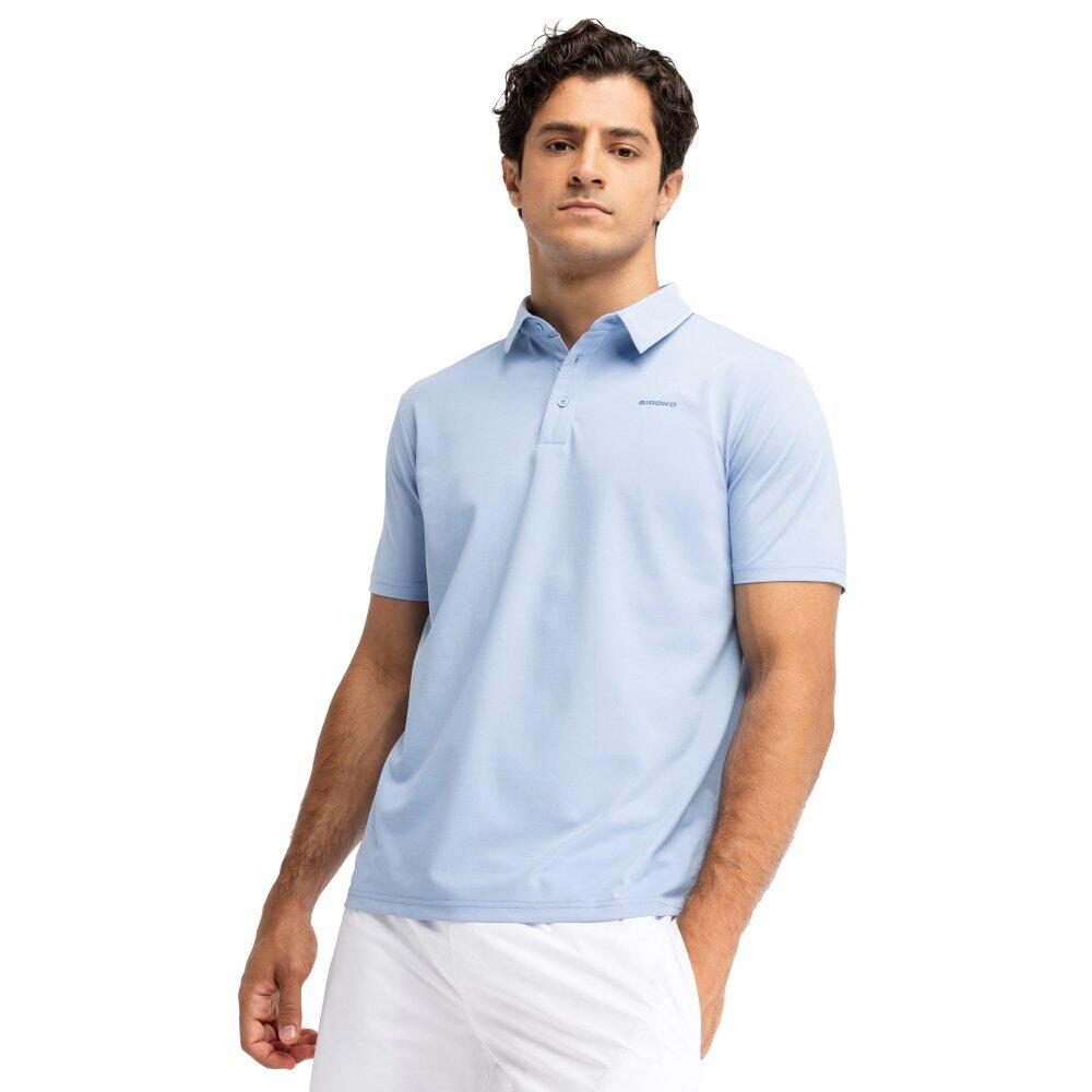 Men Tennis 's pique polo shirt Slice Light Blue Blue