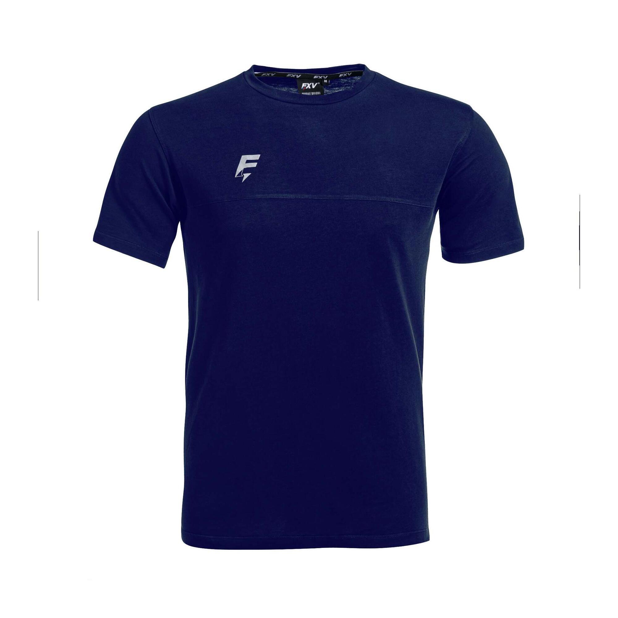 Force Xv - Tee-shirt De Rugby Force 2 Force Xv Marine - T-shirt Manches Courtes - Bleu - Decathlon