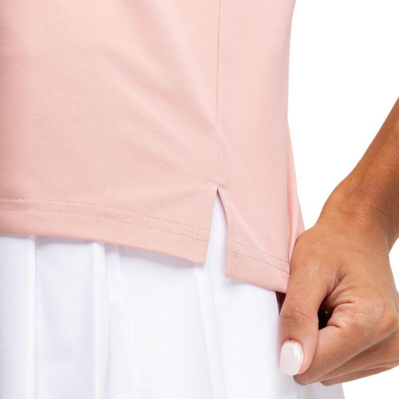 Tricou polo din bumbac pique pentru femei Court Pink Roz