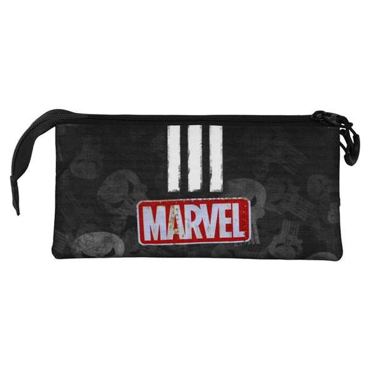 Dreifaches Mehrzweck-Etui MARVEL Schwarz 3/5