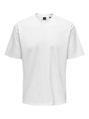 Fred t-shirt heren korte mouw bright white