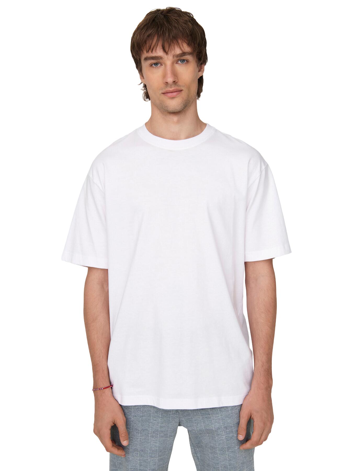 T-shirt maniche corte Uomo Onsfred Life Rlx Ss Tee Noos Bianco 3/5