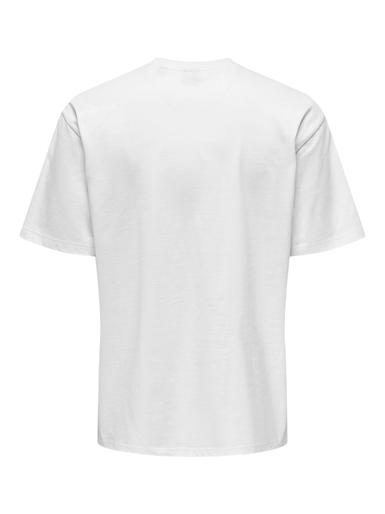 T-shirt maniche corte Uomo Onsfred Life Rlx Ss Tee Noos Bianco 2/5