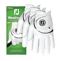 Guantes Golf Footjoy Weathersof Pack 3 Hombre Blanco
