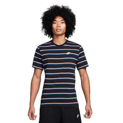 Camiseta Nike Club Stripe negra