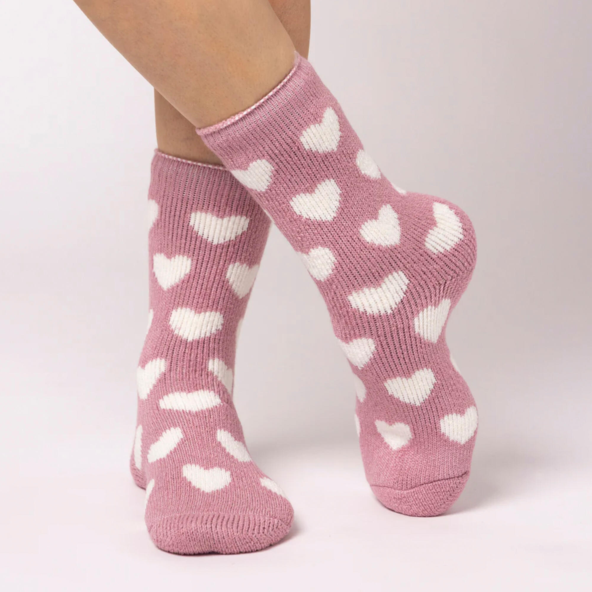Ladies Jacquard Thermal Socks for Winter 3/4