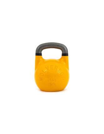 Wolverson Fitness GSU Kettlebell 14kg Gelb + Black Rings