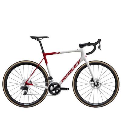 Second life - ridley helium disc rival etap 12-speed maat m witte racefiets