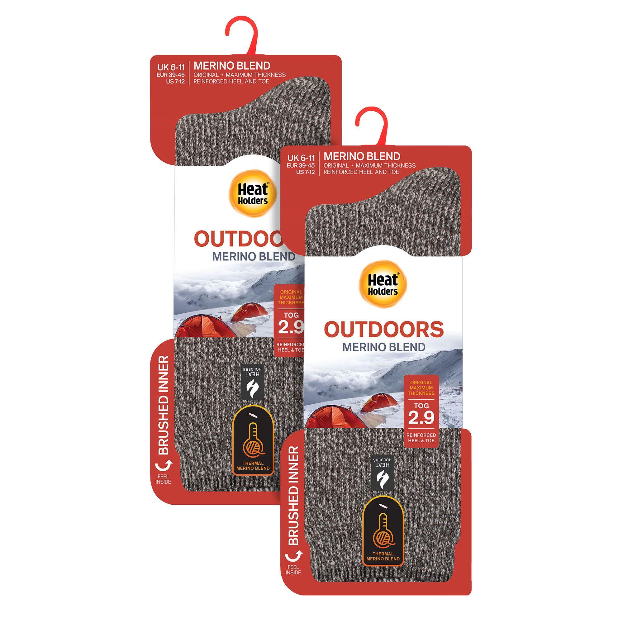 Mens 2 Pack Merino Wool Thermal Socks 2/6