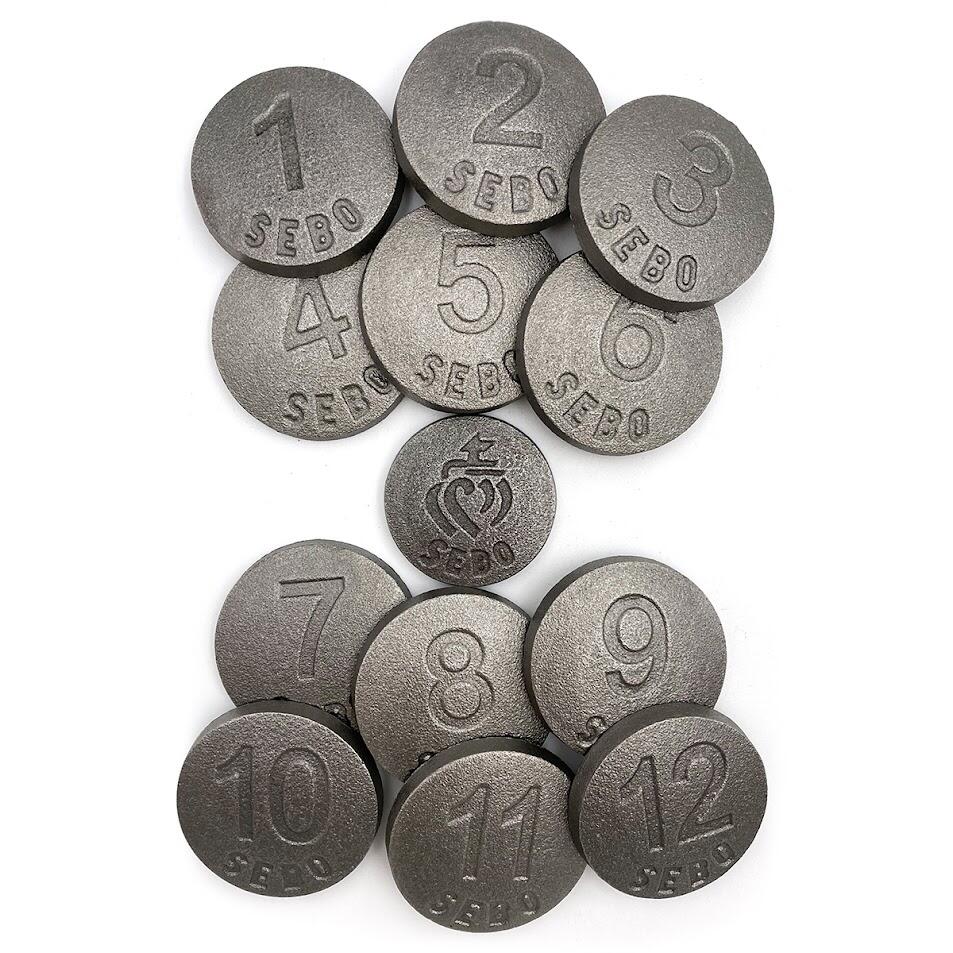 Jeu de 12 palets + 1 maître en fonte loisir vendéen 3/3