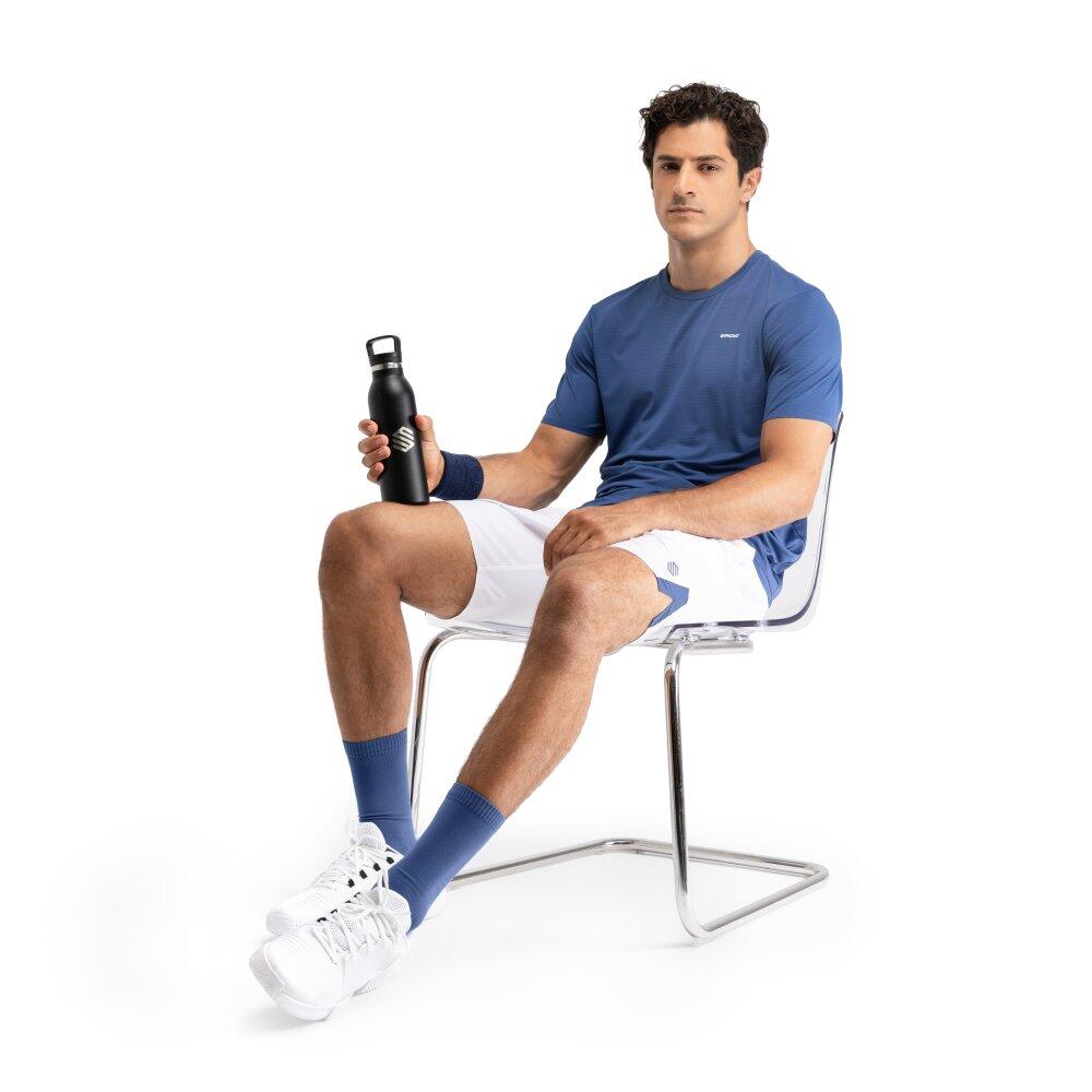Maglietta tecnica da tennis da uomo a maniche corte Lob Blue Blu 3/7