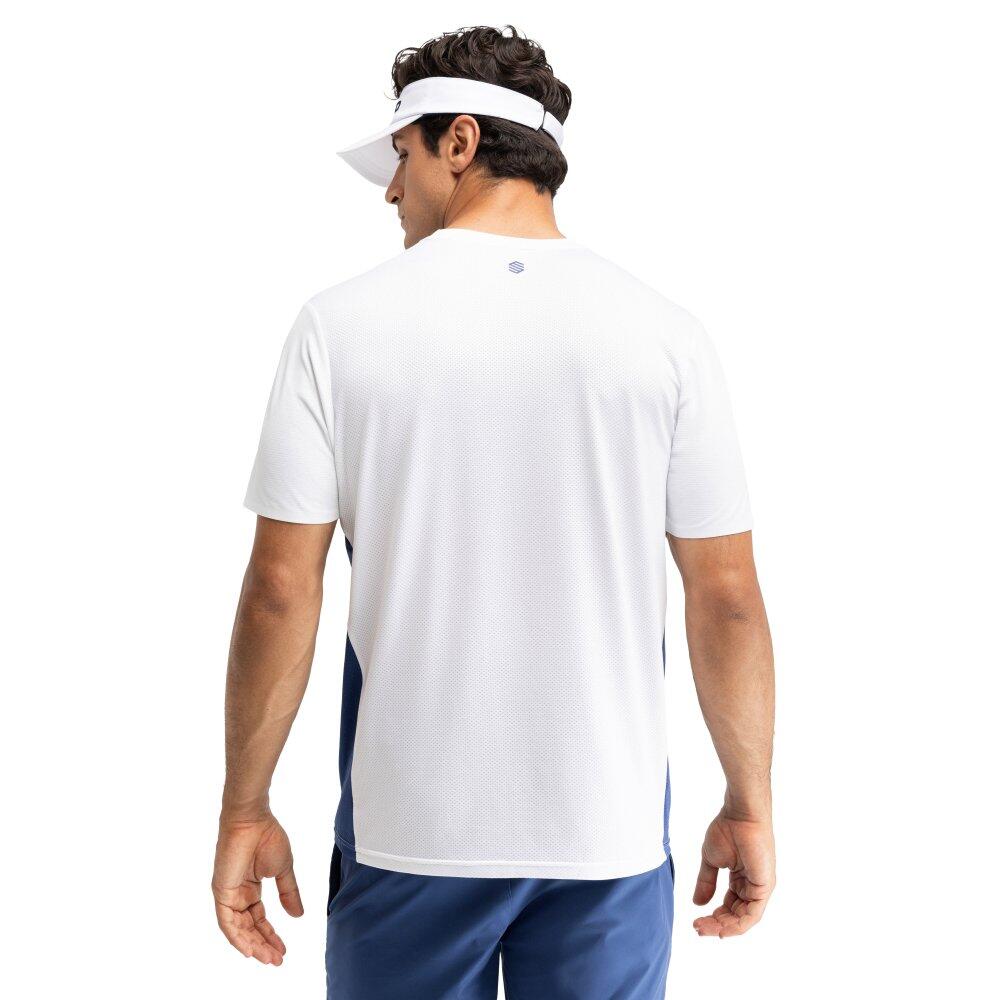 Maglietta tecnica da tennis da uomo a maniche corte Lob White Bianco 2/7