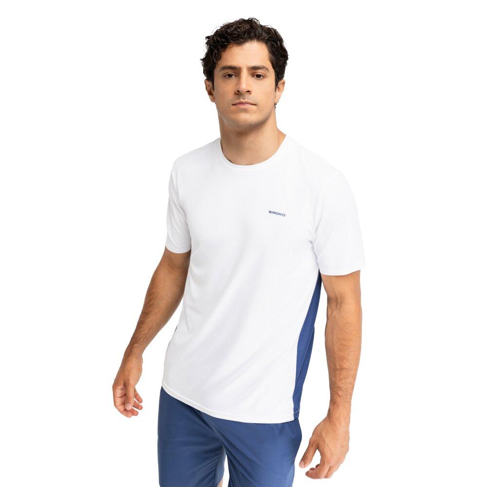 Siroko - T-shirt De Tennis Manches Courtes Homme Lob White Blanc - T-shirt Manches Courtes - Blanc - Decathlon