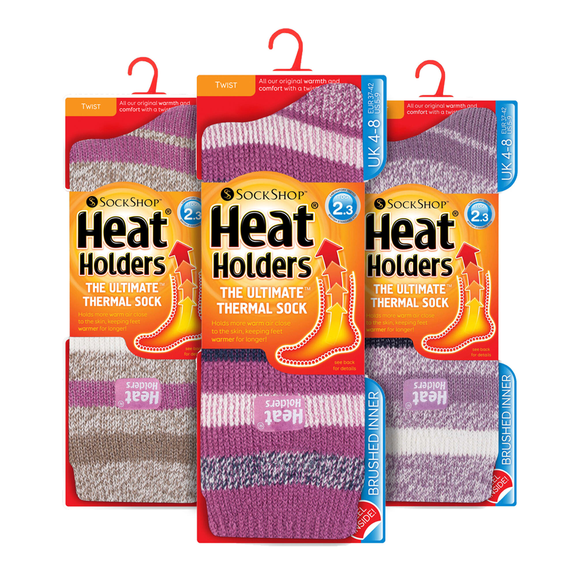 Heat Holders - Lot 3 Paires Chaussettes Thermiques Isolées Femme Hiver 2/6