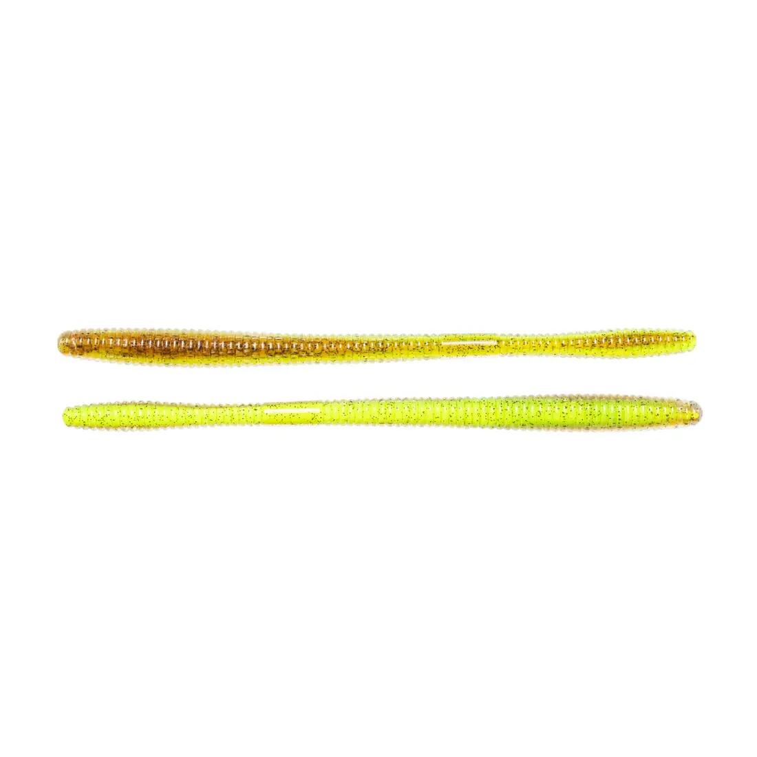 Live Target straight worm, 14 cm, 14 g, chart brown, 10 buc / plic