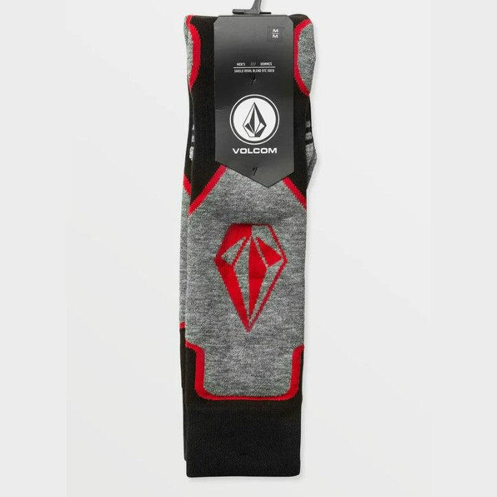 Volcom - Chaussettes Volcom Snow Shield Mélange Laine Orange Shock - Chaussettes - Orange - Taille Unique - Decathlon