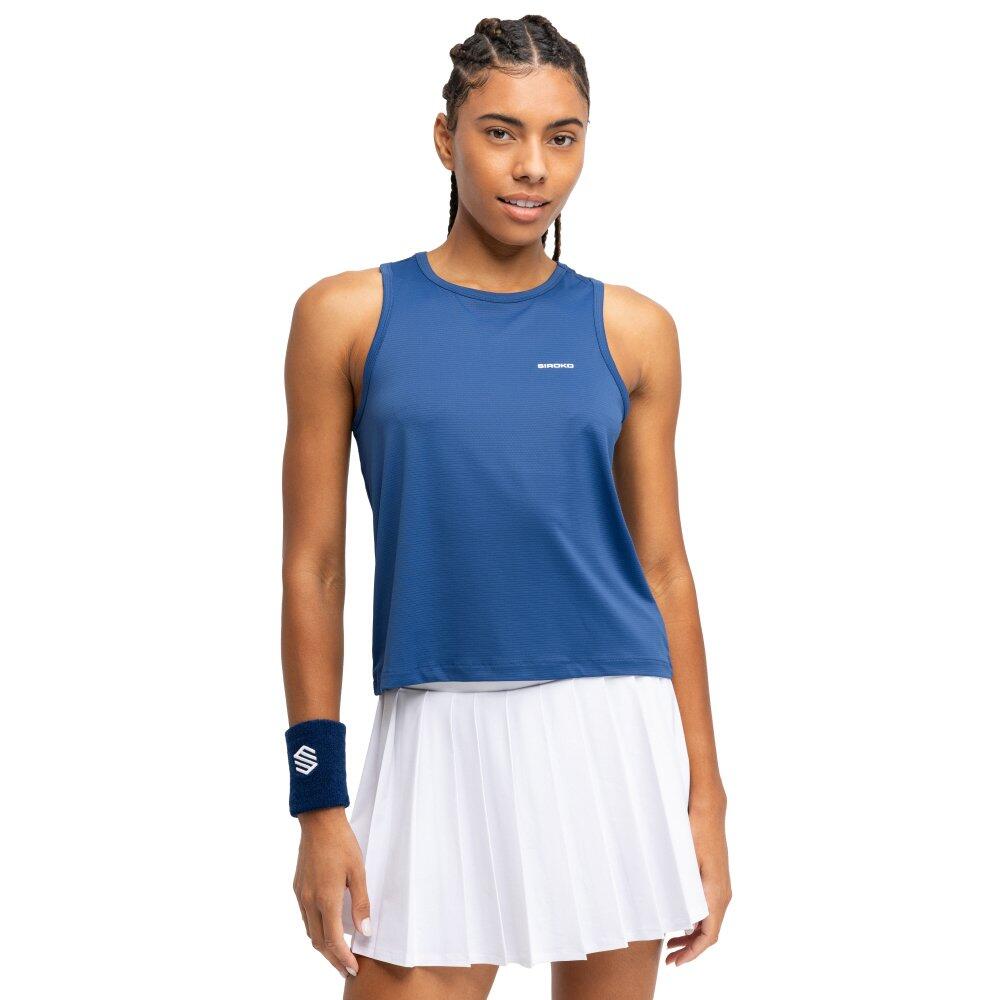 Siroko - Débardeur De Tennis Femme Sport.tennis Match Blue Bleu - Sous Maillot Sans Manche - Bleu - Decathlon
