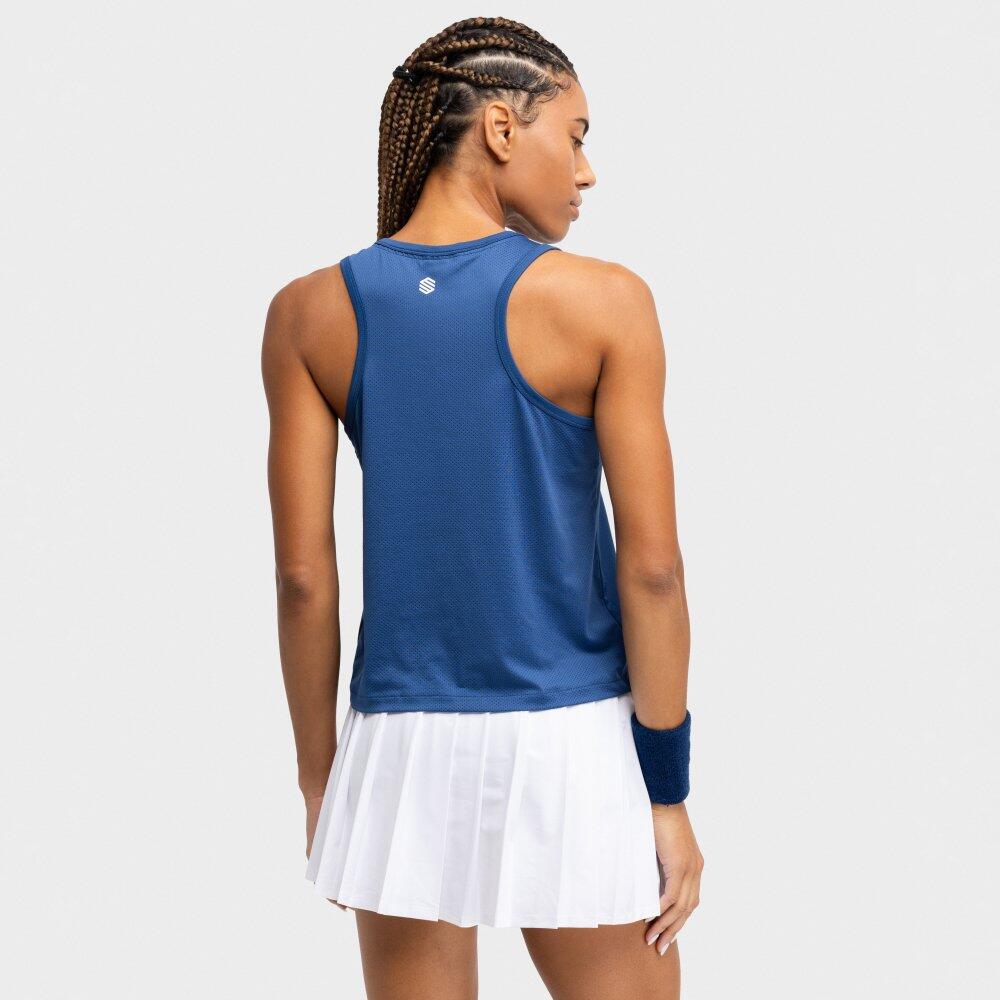 Canotta da tennis donna Match Blue Blu 6/7