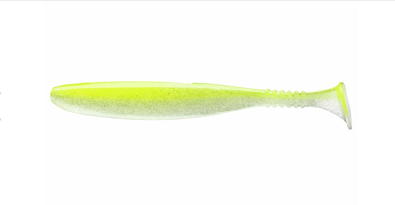 Shad Daiwa D FIN 15 cm, UV lime pearl, 3 buc / plic