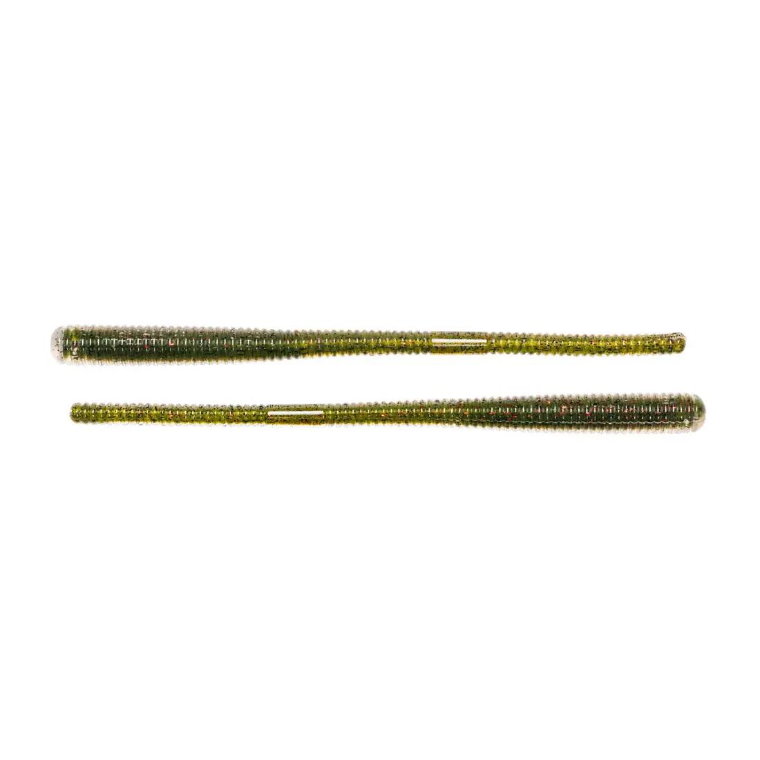 Finesse worm Live Target, 11.4 cm, 11.4 g, green red, 10 buc / plic