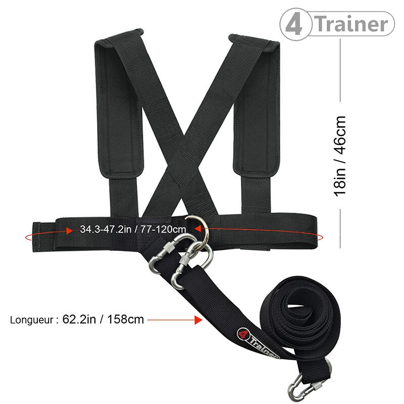 HARNAIS DE RÉSISTANCE - Sangle 1,60m pour Sled - 4TRAINER 5/5