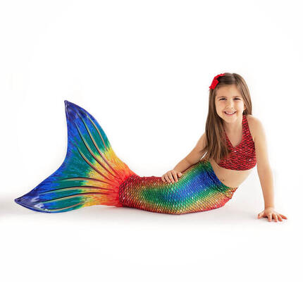 Meerjungfrauenflosse Kinder zum Schwimmen Hawaiian Rainbow M