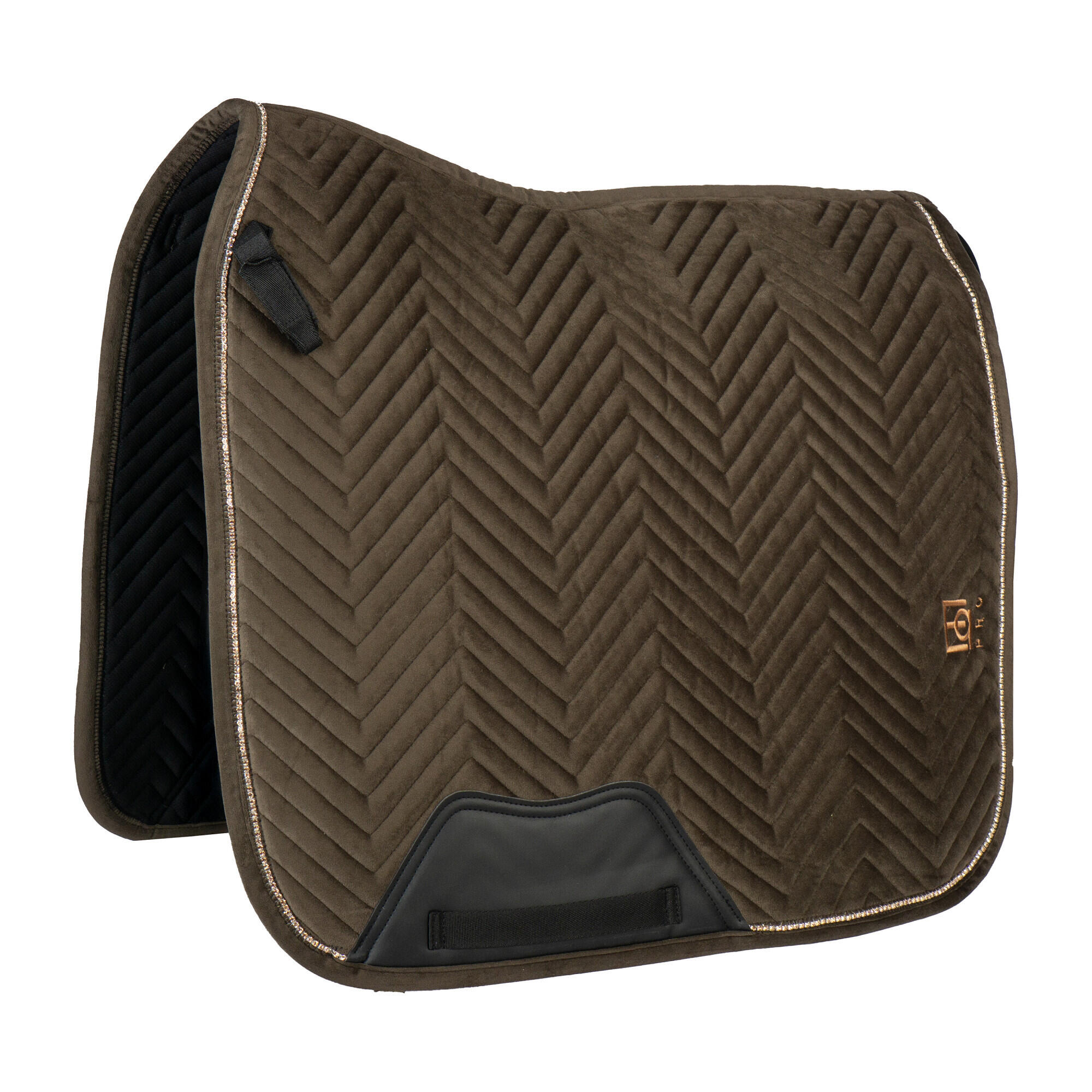 Horka - Tapis De Dressage Pour Cheval En Velours Horka - Tapis De Selle - Marron|vert - Ps - Decathlon