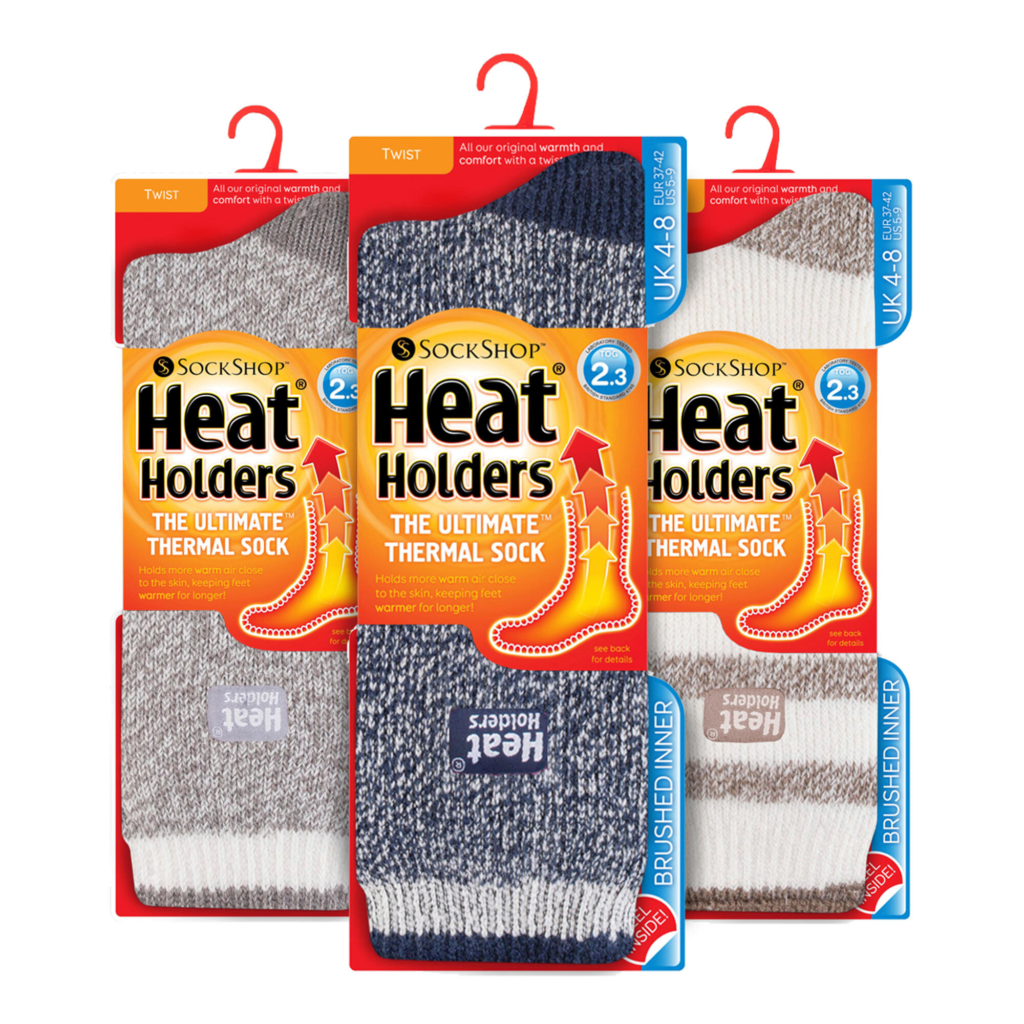 Heat Holders - Lot 3 Paires Chaussettes Thermiques Isolées Femme Hiver 2/6