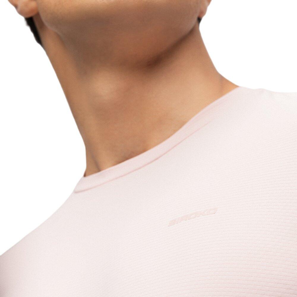 T-shirt de tennis manches courtes homme Lob Pink Rose 5/7