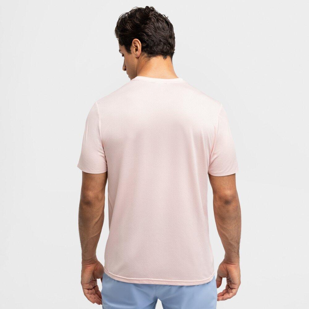 T-shirt de tennis manches courtes homme Lob Pink Rose 6/7