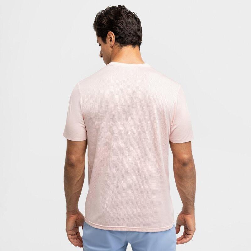 Tricou tehnic de cu mânecă scurtă pentru bărbați Lob Pink Roz