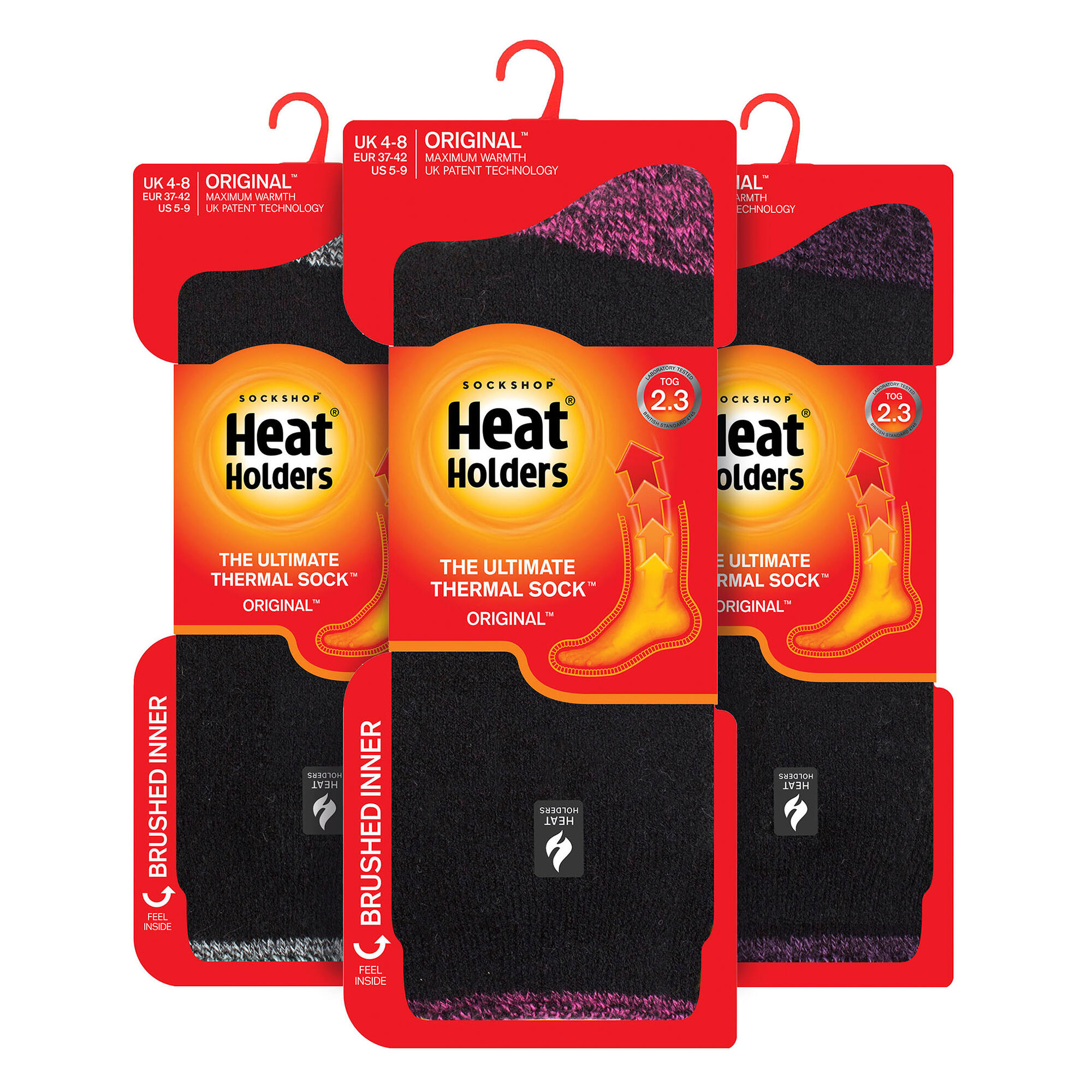 Heat Holders - Lot 3 Paires Chaussettes Thermiques Isolées Femme Hiver 2/6