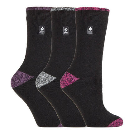 Heat Holders - Lot 3 Paires Chaussettes Thermiques Isolées Femme Hiver