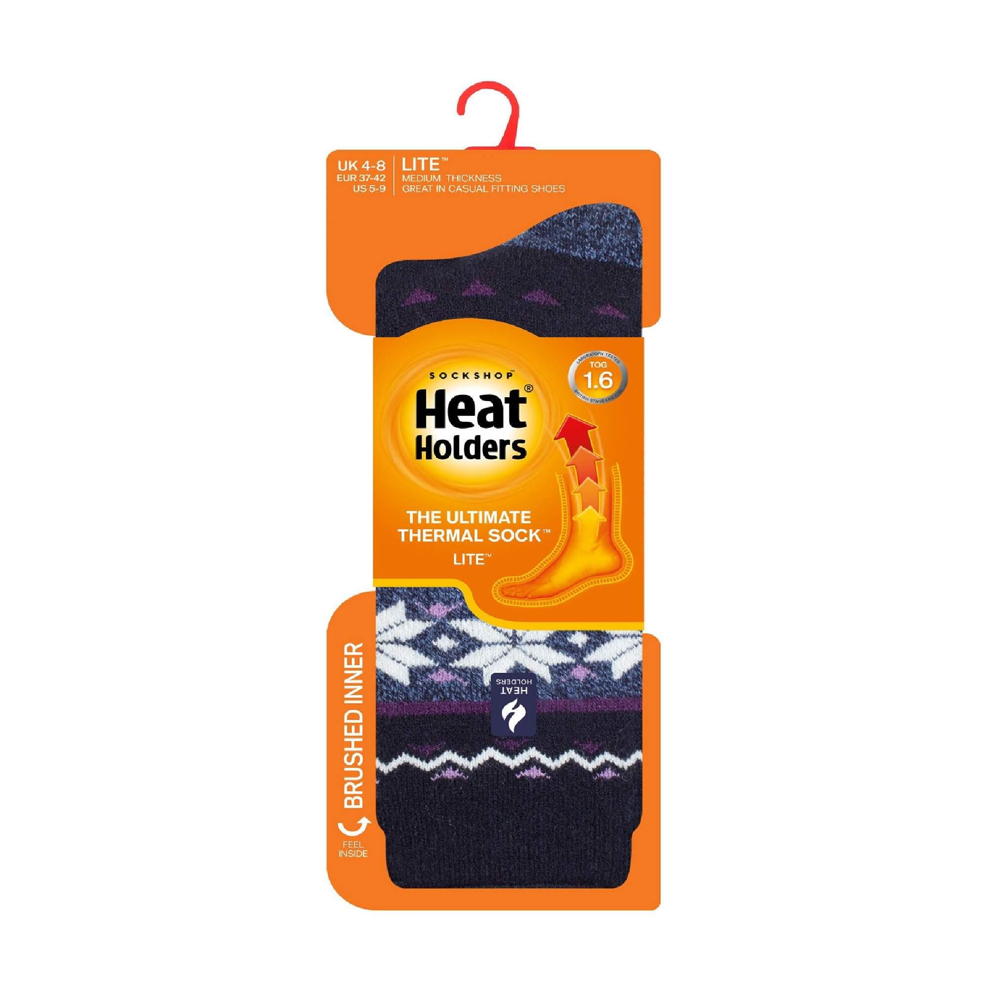 Heat Holders Lite - Damen Winter Dünn Bunt Muster Thermosocken für Geschenk 2/6