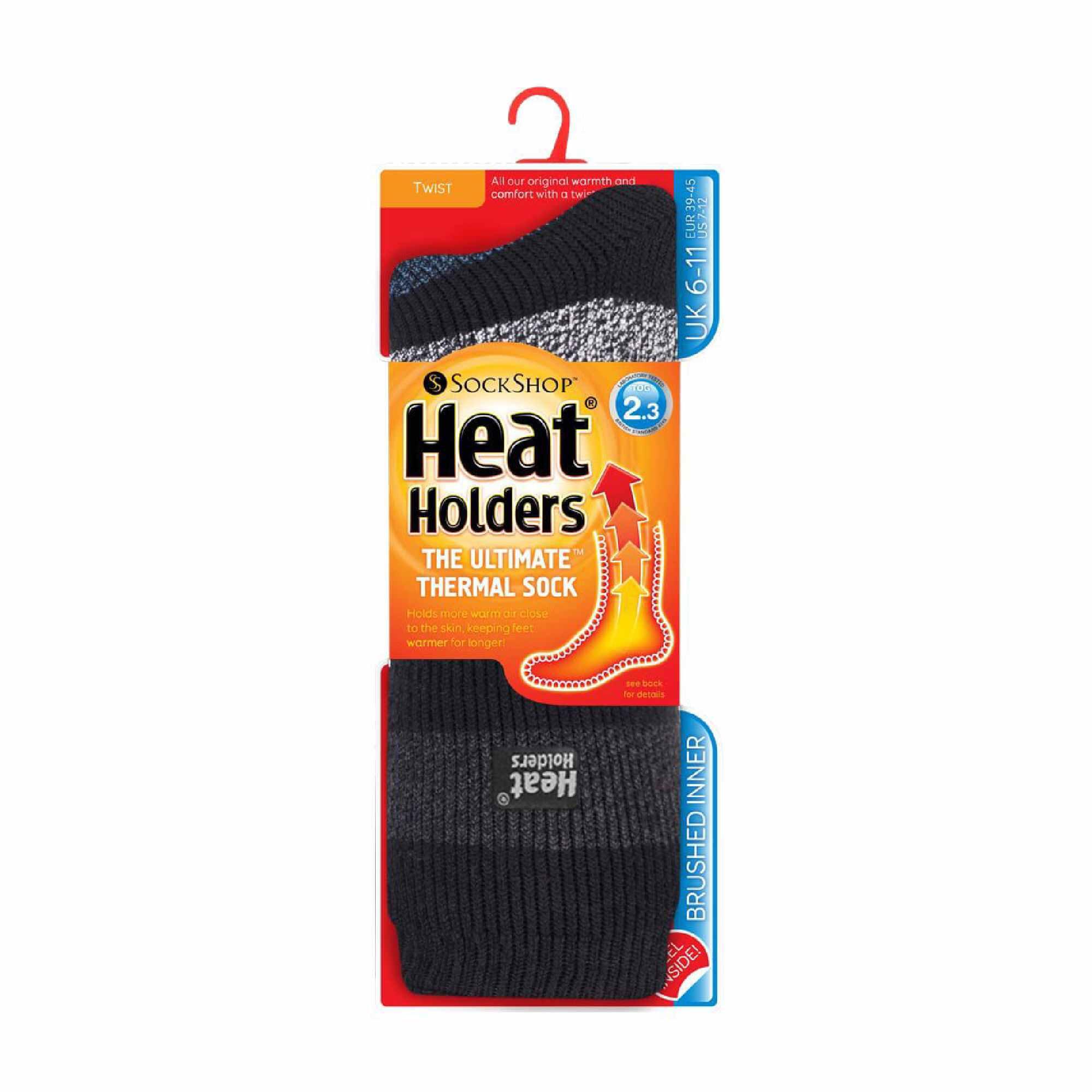 Heat Holders - 1 Paire Chaussettes Thermiques Hommes 2/6