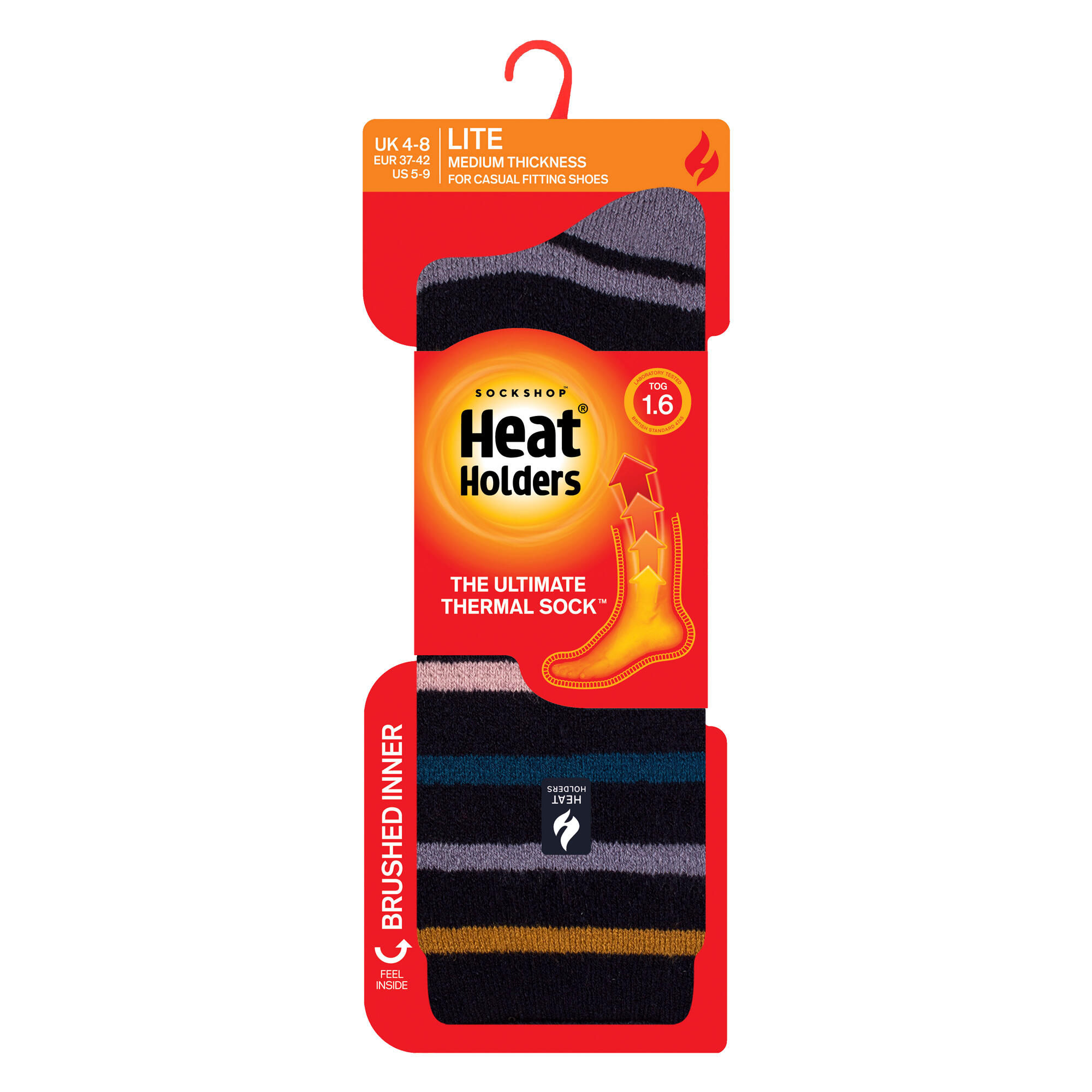 Gemusterte Thermal Lite-Socken für Damen 2/6