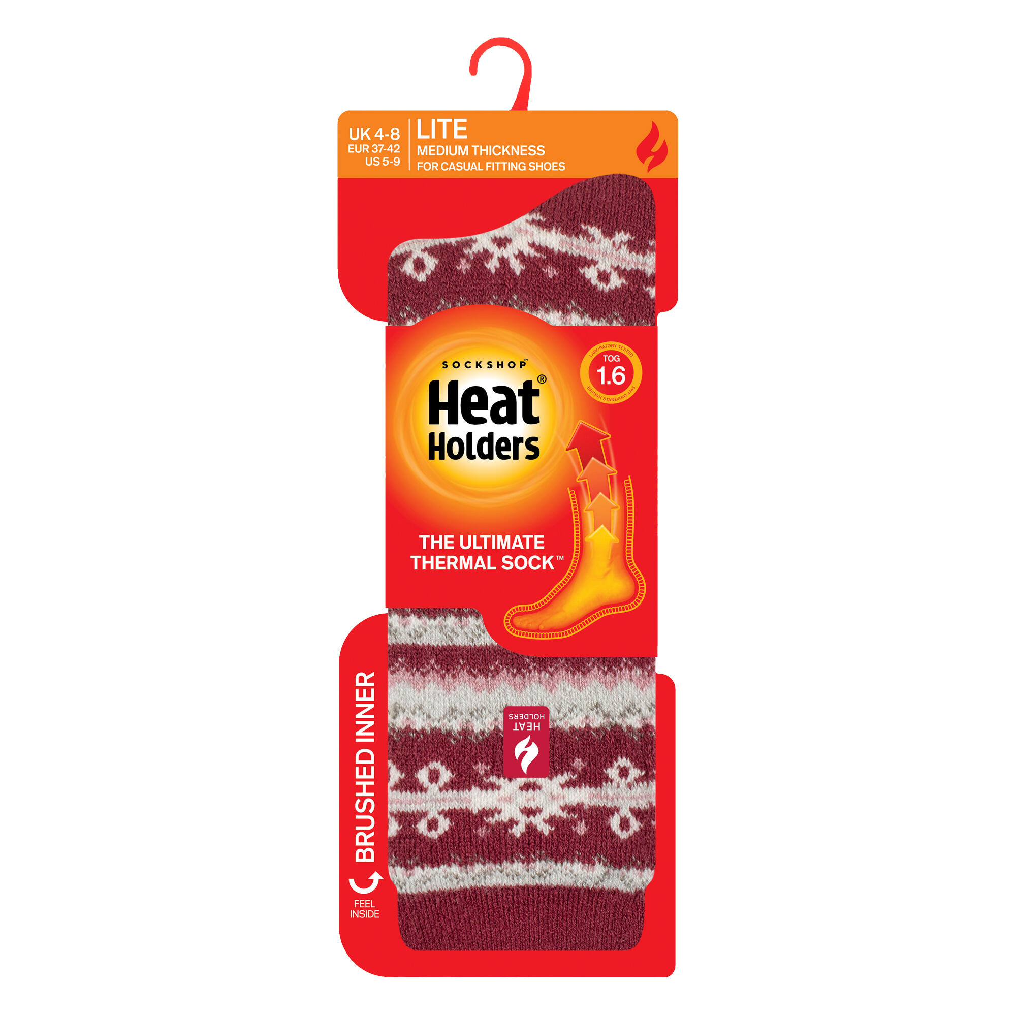 Gemusterte Thermal Lite-Socken für Damen 2/6