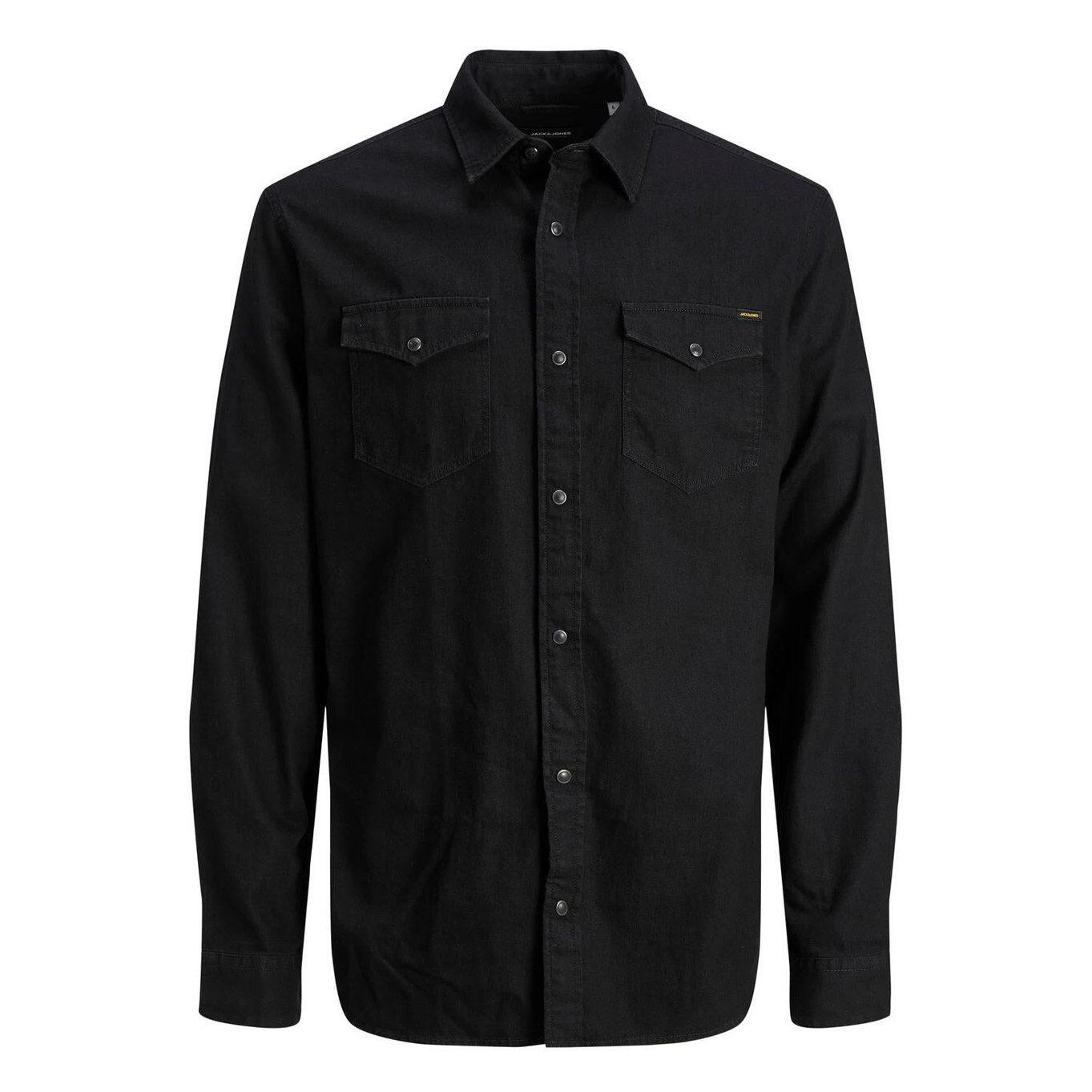 Chemise Jack & Jones Heridan denim noir 1/7