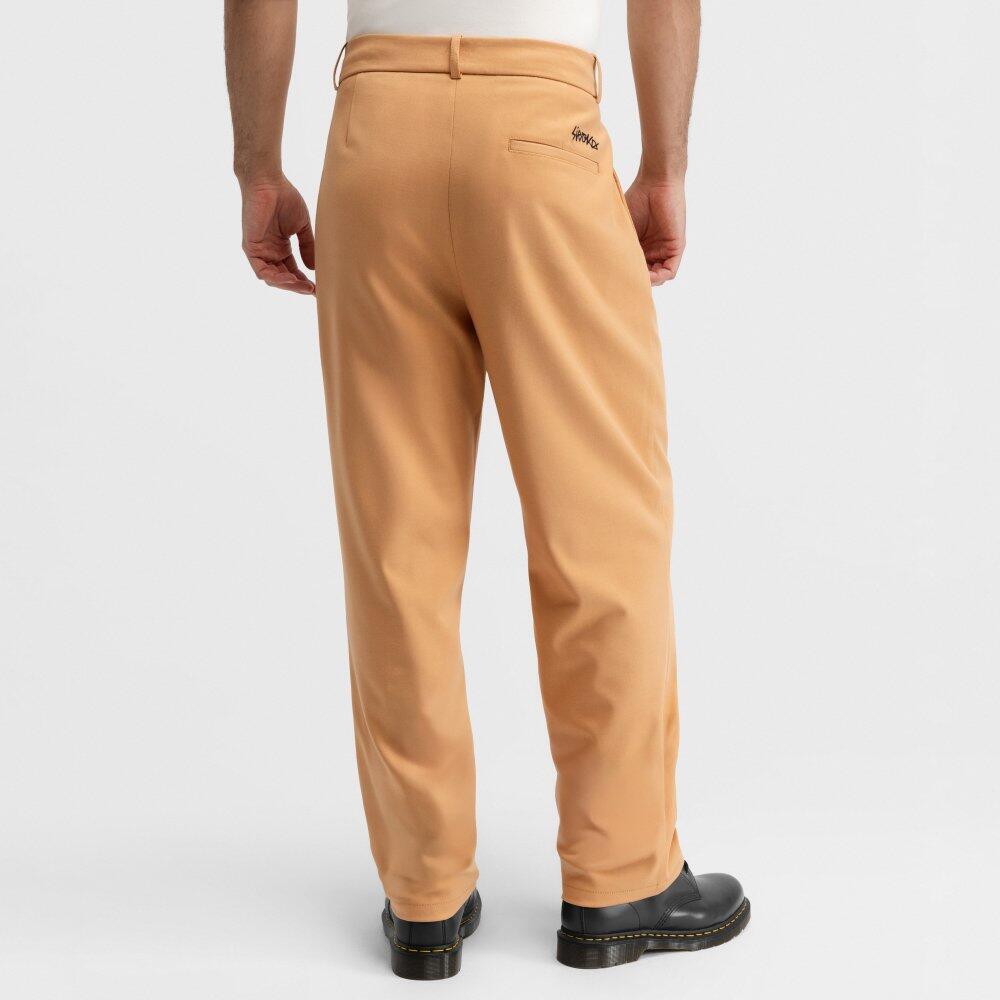 Herren weite bundfaltenhose Kram Brown Braun 6/7