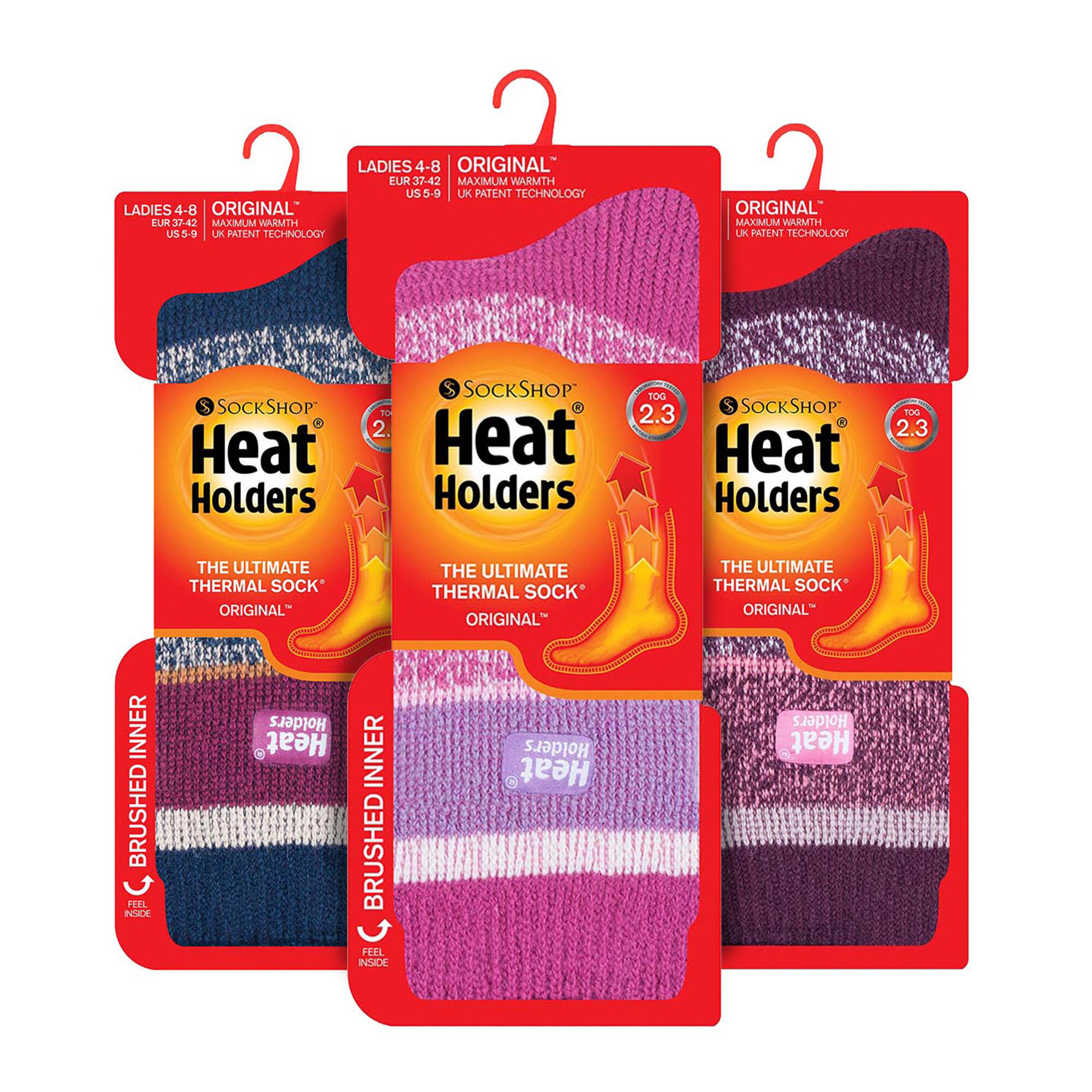Heat Holders - Calzini termici Donna Intrecciato 3 Paia. 2/6