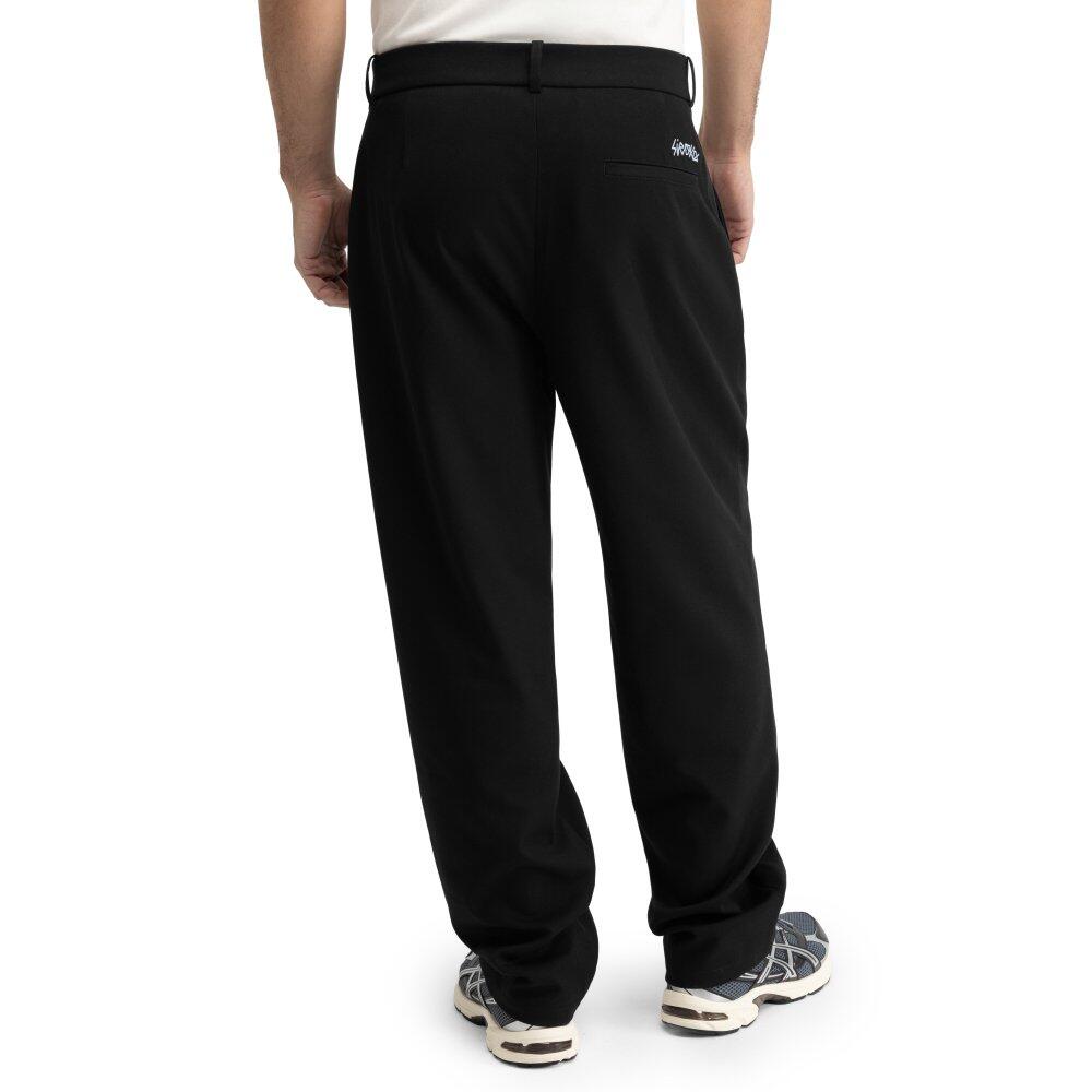 Herren weite bundfaltenhose Kram Black Schwarz 2/6